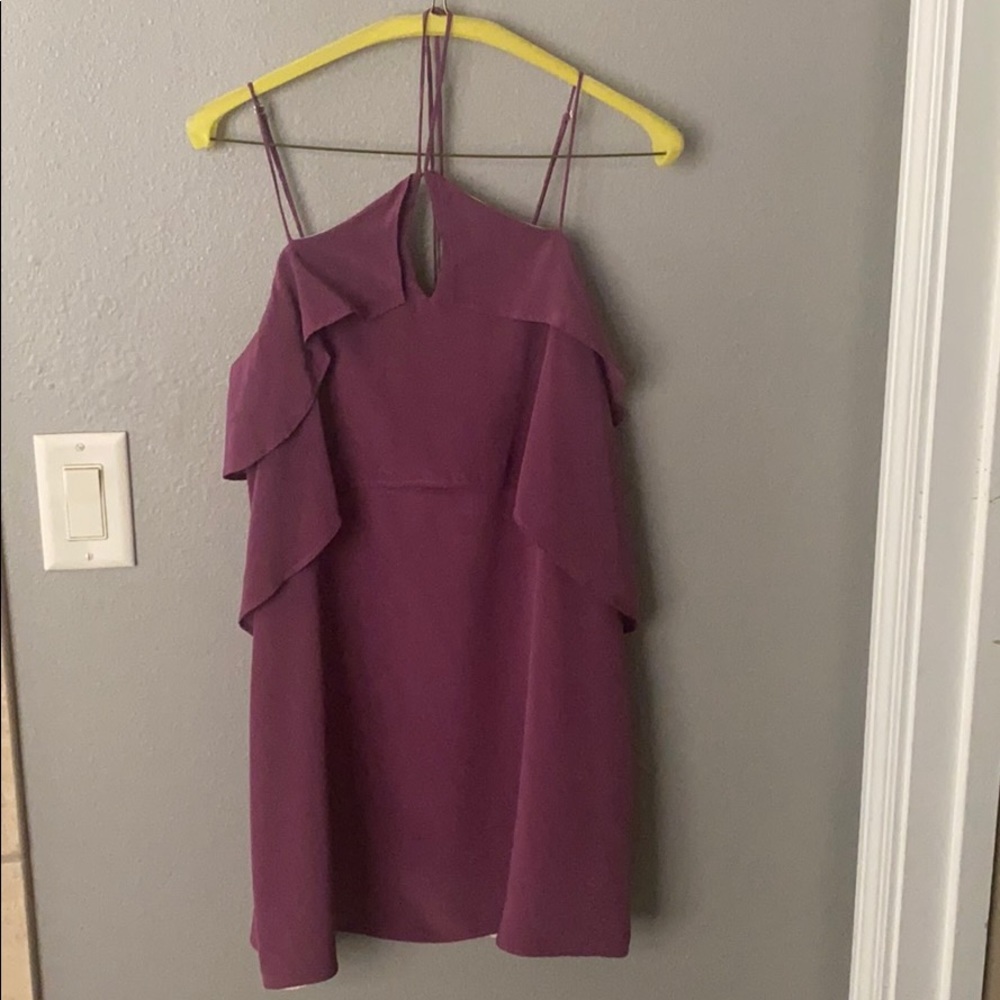 Lavender Brown silk dress